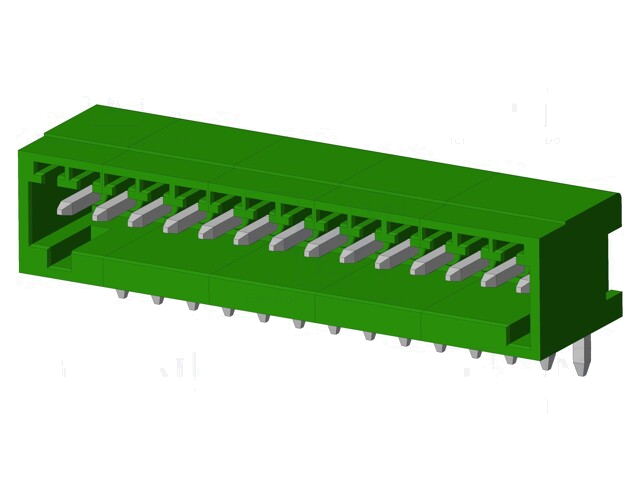 Connector: ontkoppelbare terminal strip; contact; mannelijk Connector: ontkoppelbare terminal strip; contact; mannelijk